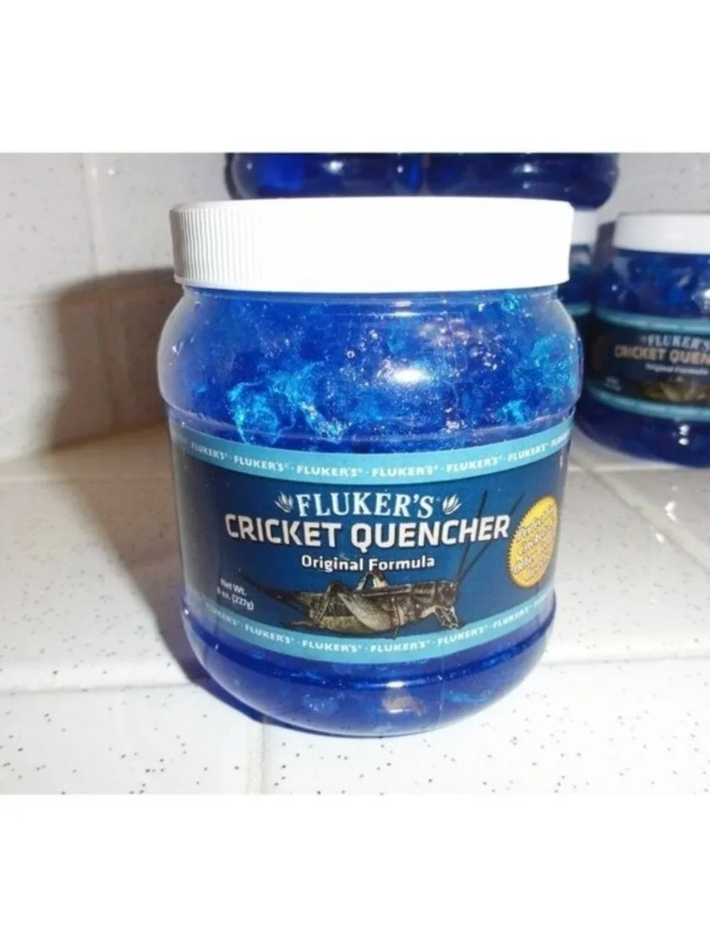 Fluker's Cricket Quencher Original Formula Lot of Five & 1/3 Full 8 oz container